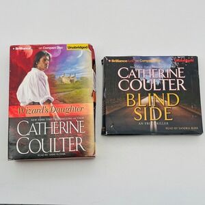 Catherine Coulter Audiobook CD Lot Wizards Daughter Blind Side Unabridged FBI